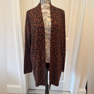 🐆 Sanctuary Leopard Print Cardigan – Size Small (Excellent Condition) 🐆